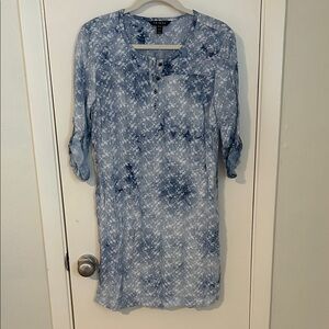 Tribal Sky Blue Floral Dress